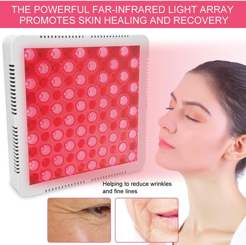دستگاه نور قرمز 100 واتی کل بدن، دستگاه نور قرمز، ساطع کننده حرارت نور مادون قرمز، پنل نور قرمز LED، 660 نانومتر: 850 نانومتر برای عضلات و رفع تنش (UK)