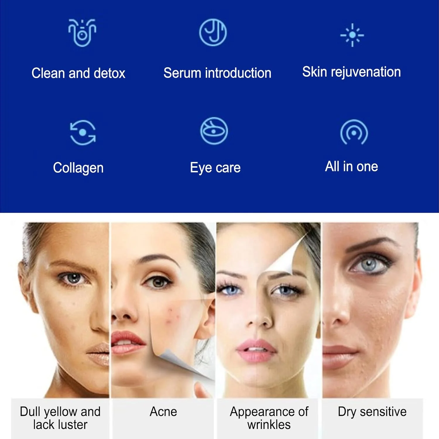 دستگاه جوانسازی پوست با نور LED، دارای 4 رنگ مختلف برای درمان با فوتون، سفید کننده و روشن کننده پوست