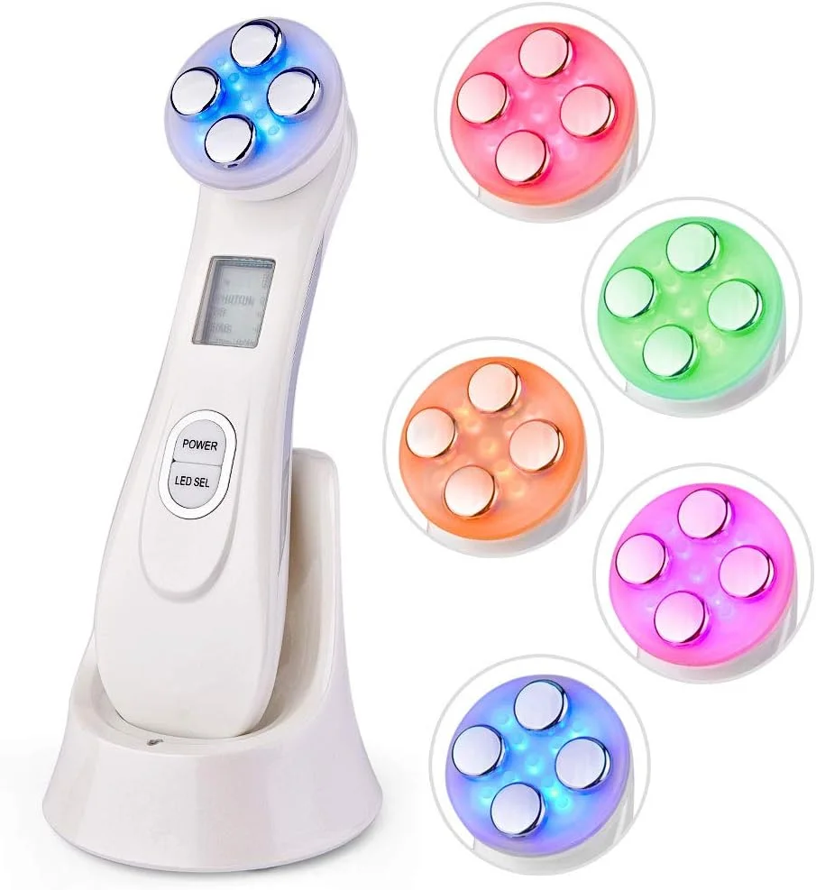 دستگاه مراقبت از پوست صورت با فرکانس رادیویی RF، الکتروپوراسیون مزوتراپی، نور LED فوتون برای لیفتینگ، سفت کردن پوست صورت و مراقبت از چشم دستگاه مراقبت از پوست صورت با فرکانس رادیویی RF، الکتروپوراسیون مزوتراپی، نور LED فوتون برای لیفتینگ، سفت کردن پوست صورت و مراقبت از چشم