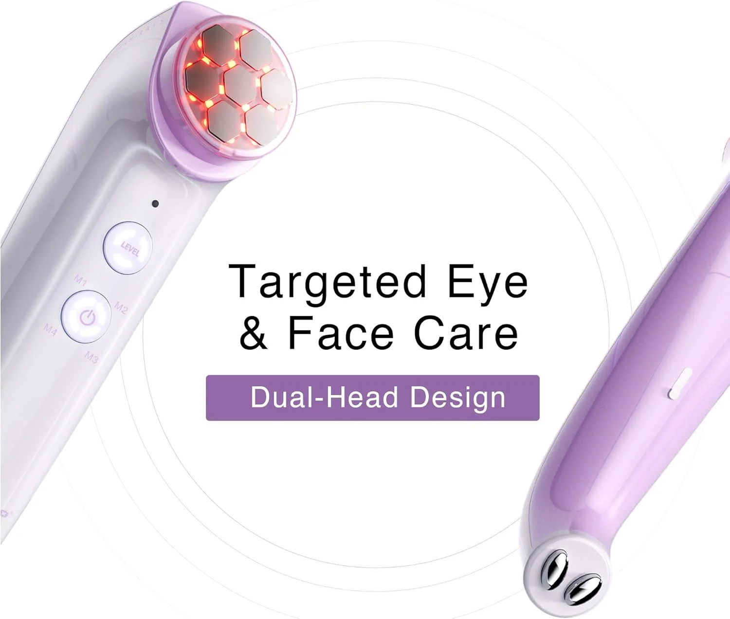 دستگاه زیبایی چندکاره DermRays مدل M1، دستگاه میکر current خانگی 4 در 1، برای سفت کردن صورت، کاهش چین و چروک، لیفتینگ، تقویت رنگ پوست و افزایش درخشندگی