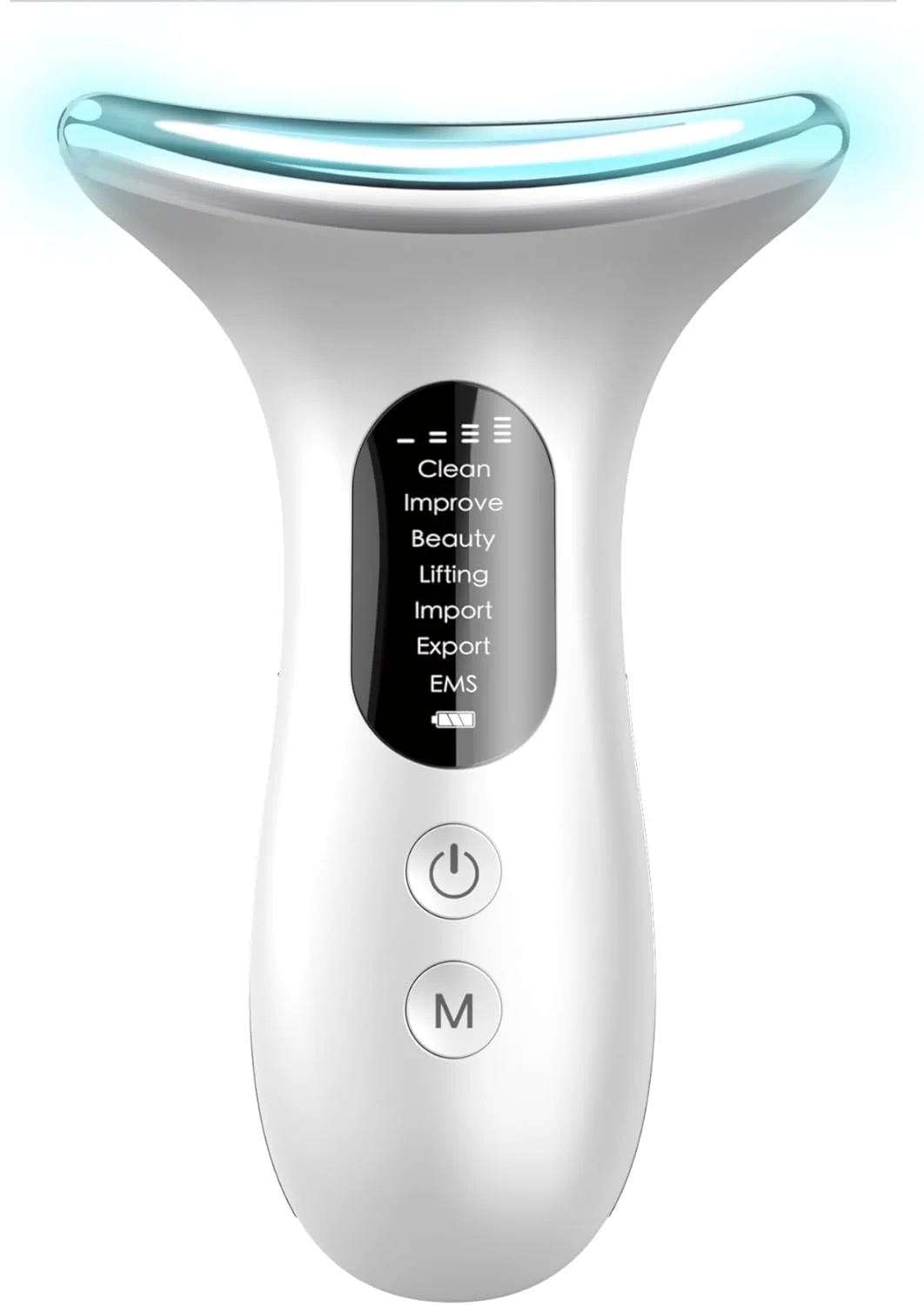 ماساژور صورت ضد چروک EMS با گرمای 5℃/45℃ - لیفت و سفت کننده صورت مدل V برای آقایان و خانم ها | 7 حالت نور LED هفت رنگ برای درمان ضد چروک | درمان صورت برای سفت کردن پوست ماساژور صورت ضد چروک EMS با گرمای 5℃/45℃ - لیفت و سفت کننده صورت مدل V برای آقایان و خانم ها | 7 حالت نور LED هفت رنگ برای درمان ضد چروک | درمان صورت برای سفت کردن پوست