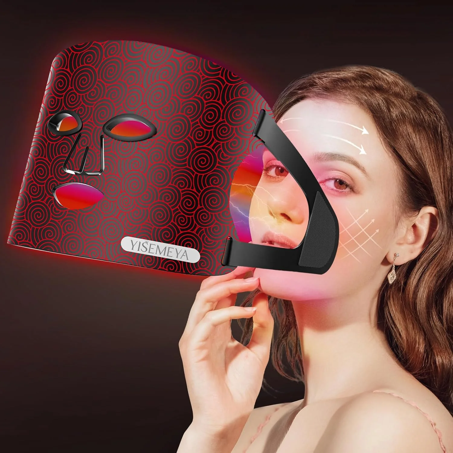 ماسک زیبایی نور درمانی ال ای دی EMS، ماسک نور درمانی ال ای دی 4 رنگ، نور درمانی سیلیکونی، مراقبت از پوست، ابزار زیبایی، ضد پیری، سفت کننده و جوان کننده، دستگاه های مراقبت خانگی برای انواع پوست