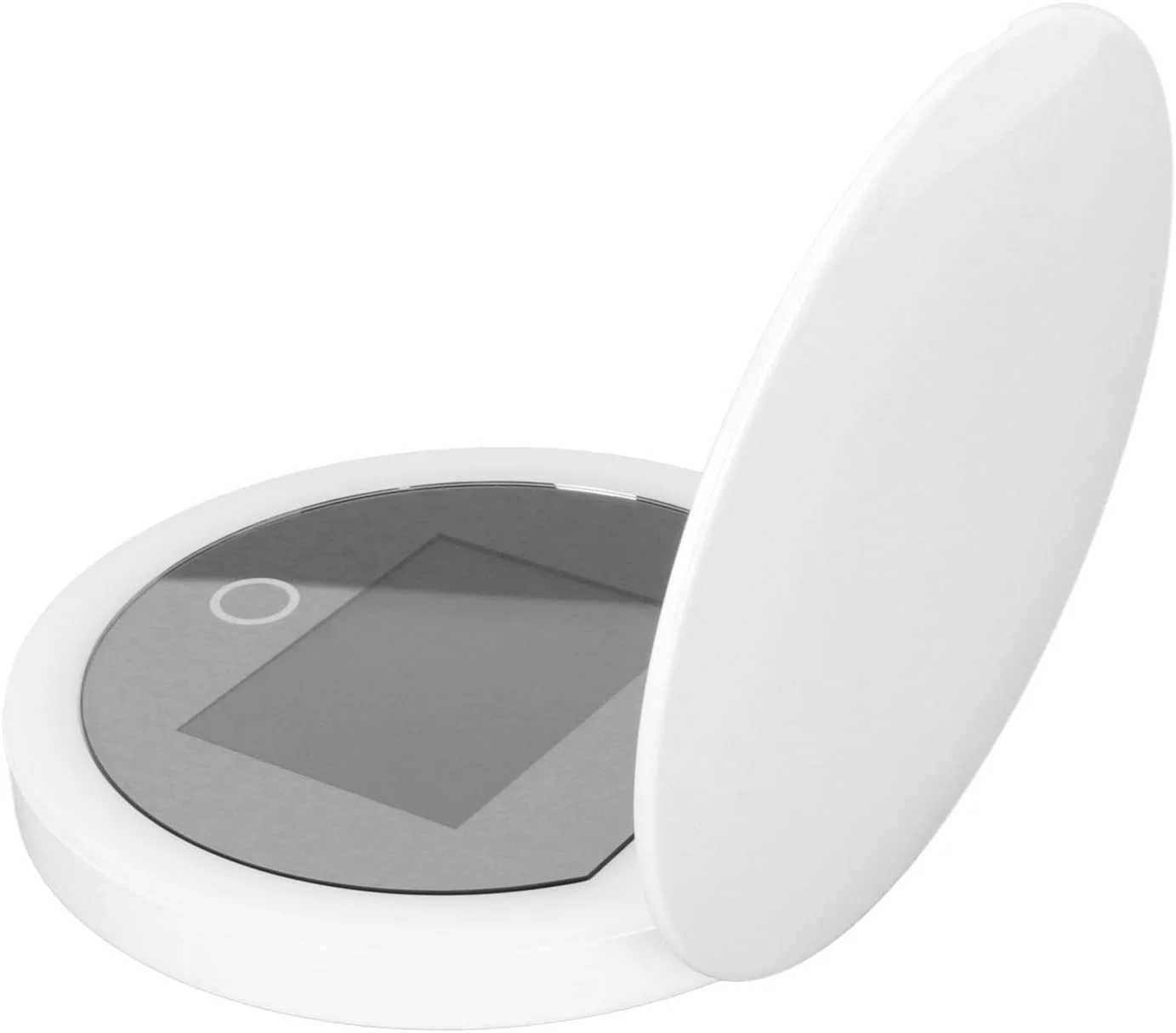 آینه دوربین دار Elprico UV با نور، بزرگنمایی 2 برابر، مناسب آرایش در سفر، فرمت جیبی 3.5 اینچی، برای تست کرم های ضد آفتاب