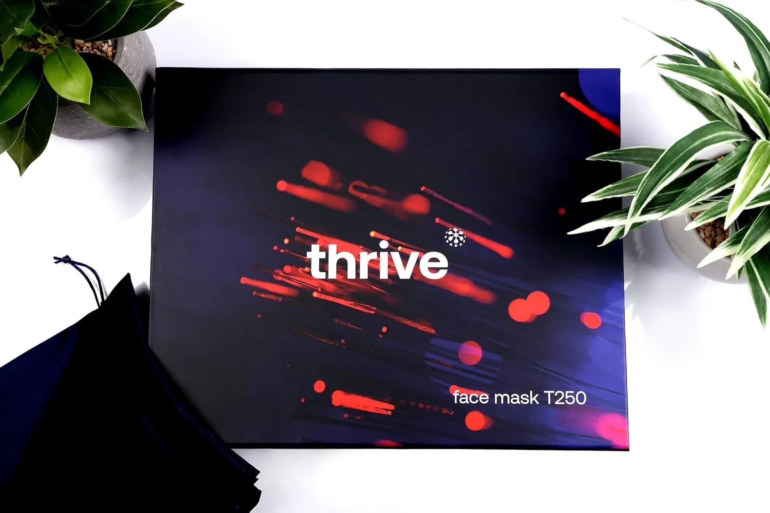 ماسک نور قرمز تراپی Thrive T250 - دستگاه LED بی سیم دارای مجوز FDA (قرمز 633 نانومتر و مادون قرمز 850 نانومتر) برای جوانسازی پوست، کاهش چین و چروک، درمان آکنه و افزایش کلاژن - مراقبت از پوست با اثبات بالینی