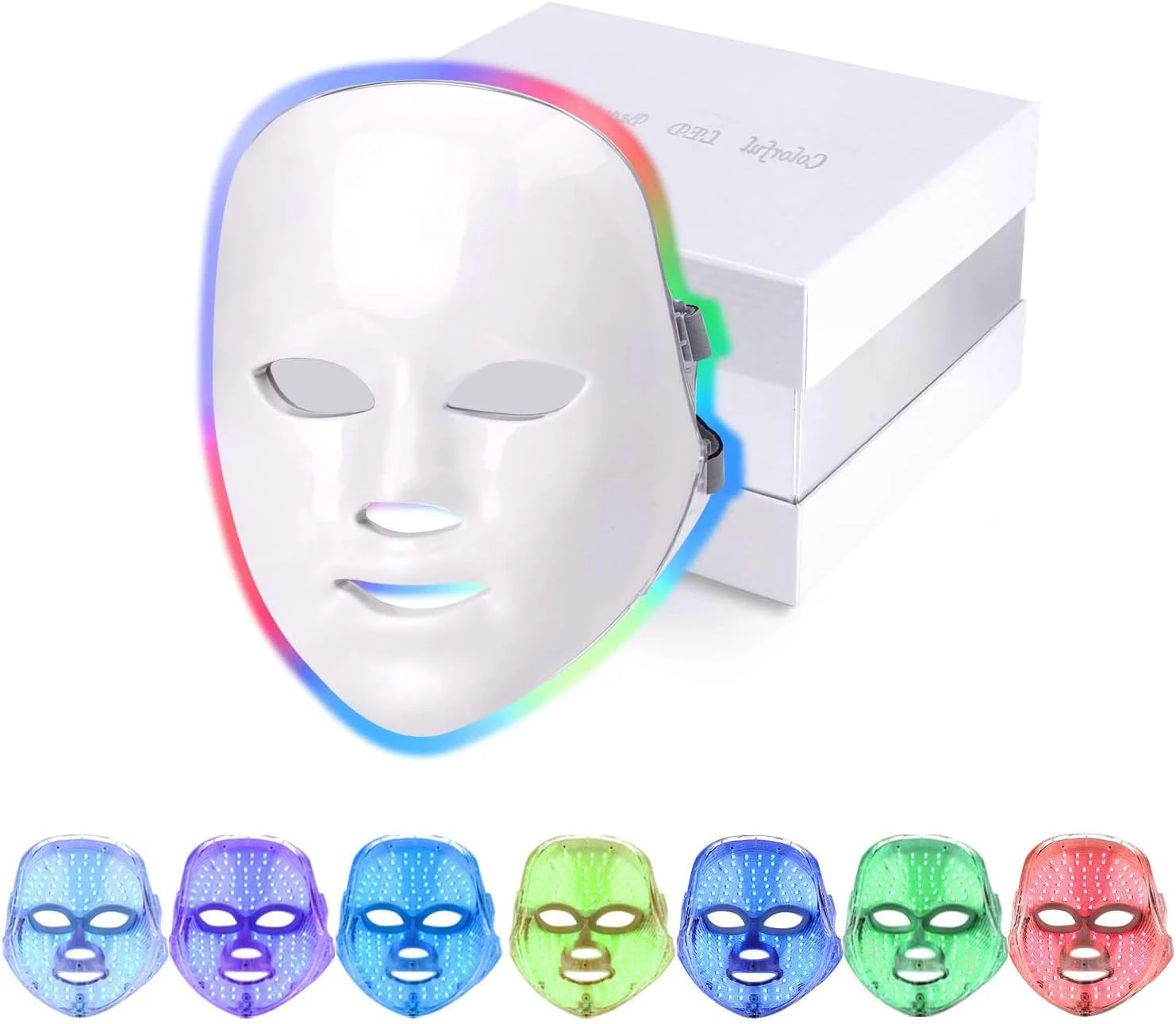 دستگاه نور قرمز Titoe، ماسک و دستگاه مراقبت از پوست با نور ال ای دی برای رفع چین و چروک، ضد پیری و لیفت صورت