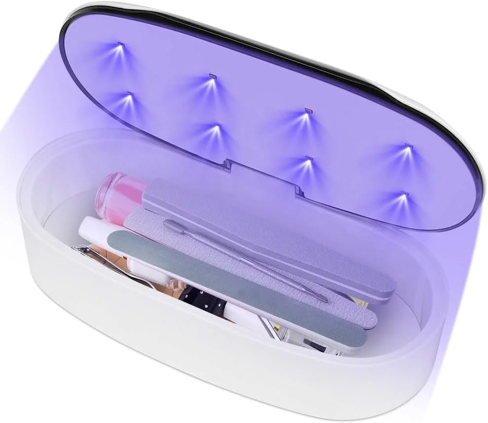 دستگاه استریل ابزار، جعبه ضد عفونی کننده، دستگاه ضد عفونی کننده LED برای ابزار مانیکور، برای سالن ناخن، تاتو، آرایشگاه (کابل USB)