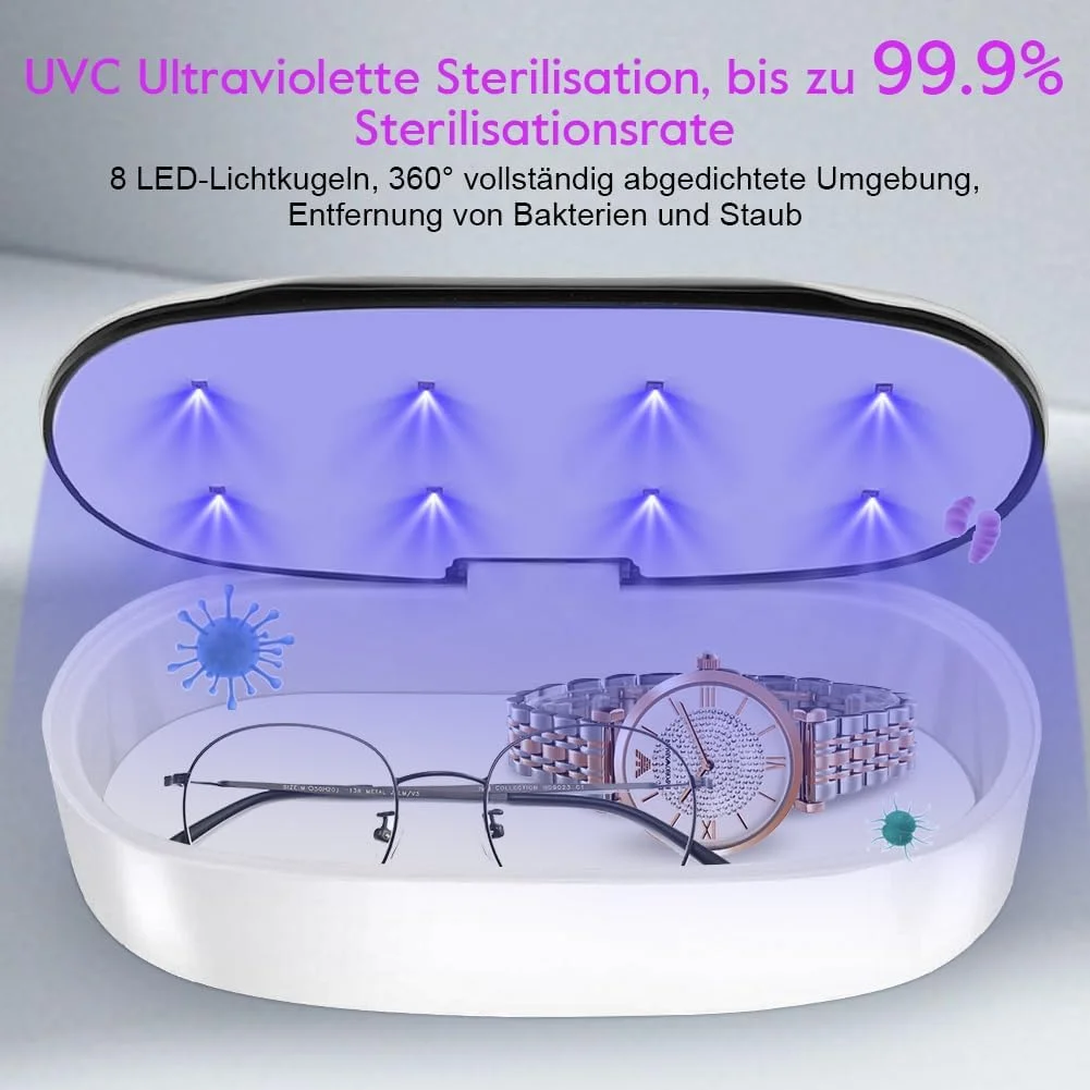 دستگاه استریل ابزار، جعبه ضد عفونی کننده، دستگاه ضد عفونی کننده LED برای ابزار مانیکور، برای سالن ناخن، تاتو، آرایشگاه (کابل USB)