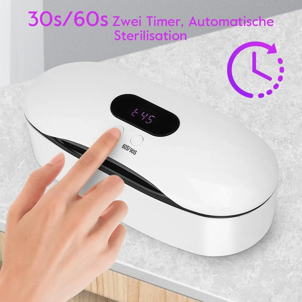 دستگاه استریل ابزار، جعبه ضد عفونی کننده، دستگاه ضد عفونی کننده LED برای ابزار مانیکور، برای سالن ناخن، تاتو، آرایشگاه (کابل USB)