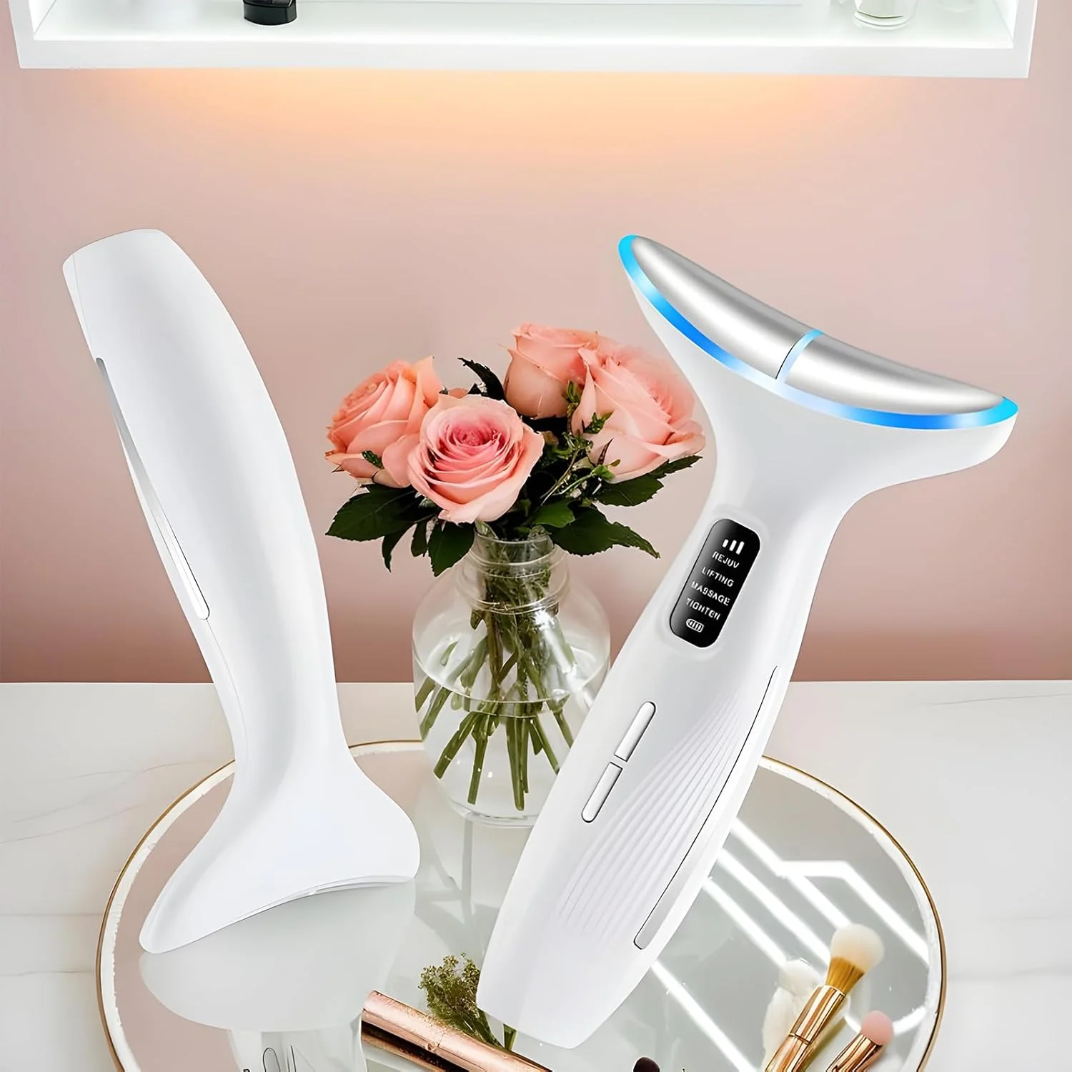 دستگاه فرم دهی گردن - دستگاه فرم دهی LED، ابزار زیبایی حرفه ای، ماساژور غلطکی برای لاغری بدن بانوان در خانه