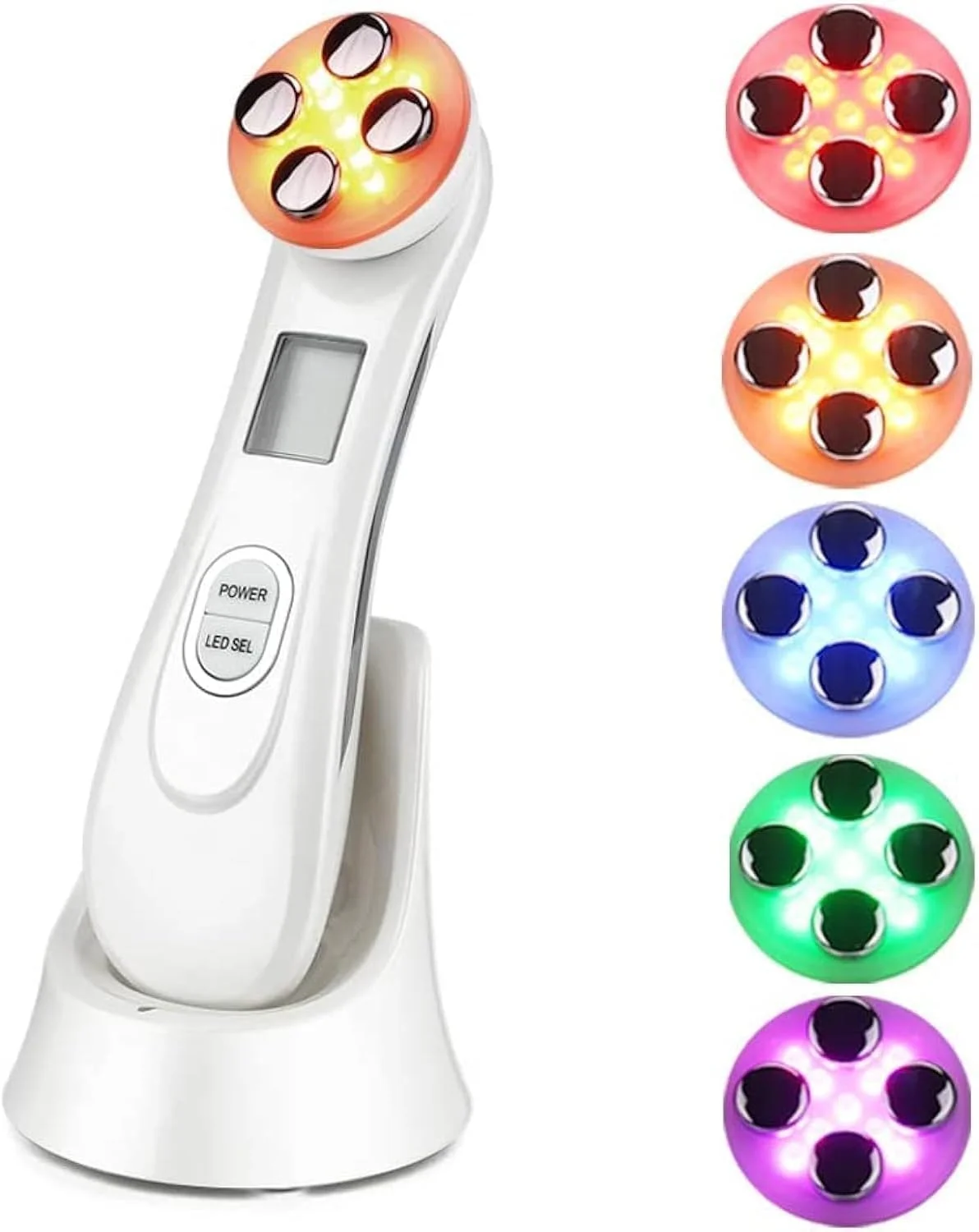 دستگاه سفت کننده پوست با فرکانس رادیویی SYOSI، ماساژور زیبایی صورت مزوتراپی یونی RF 5 در 1، دستگاه مراقبت از چین و چروک و جوانسازی پوست با فوتون LED دستگاه سفت کننده پوست با فرکانس رادیویی SYOSI، ماساژور زیبایی صورت مزوتراپی یونی RF 5 در 1، دستگاه مراقبت از چین و چروک و جوانسازی پوست با فوتون LED