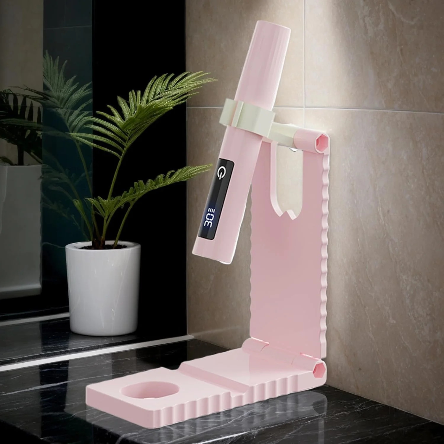 چراغ UV کوچک برای ناخن های ژلی - چراغ ناخن قابل شارژ USB با صفحه نمایش LCD و 2 حالت زمان بندی برای مانیکور پدیکور استودیو سالن مسافرت جاده ای کمپینگ هواپیما