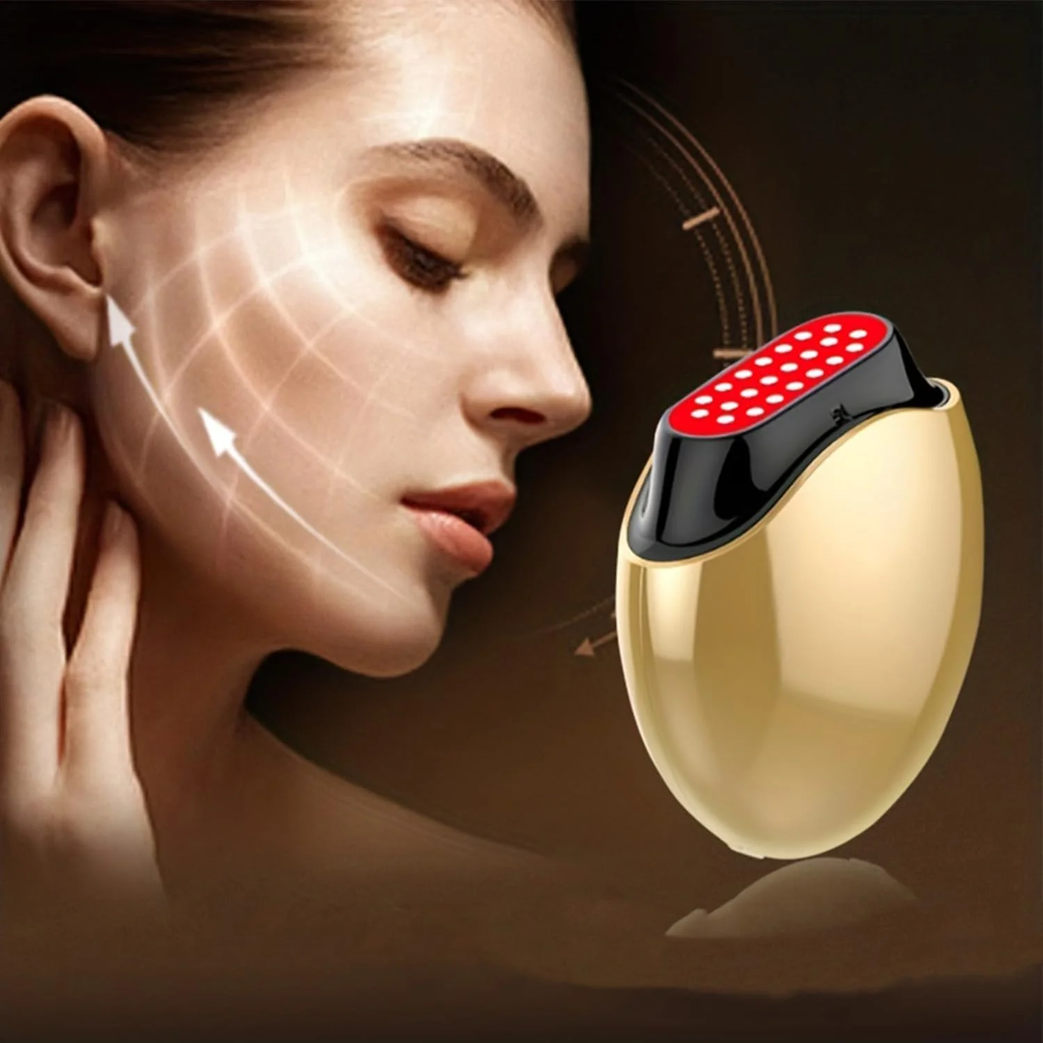 دستگاه زیبایی صورت RF، دستگاه سفت کننده پوست EMS ضد پیری، دستگاه مراقبت از پوست، دستگاه سفت کننده و جوان سازی پوست با نور قرمز LED میکروکارنت