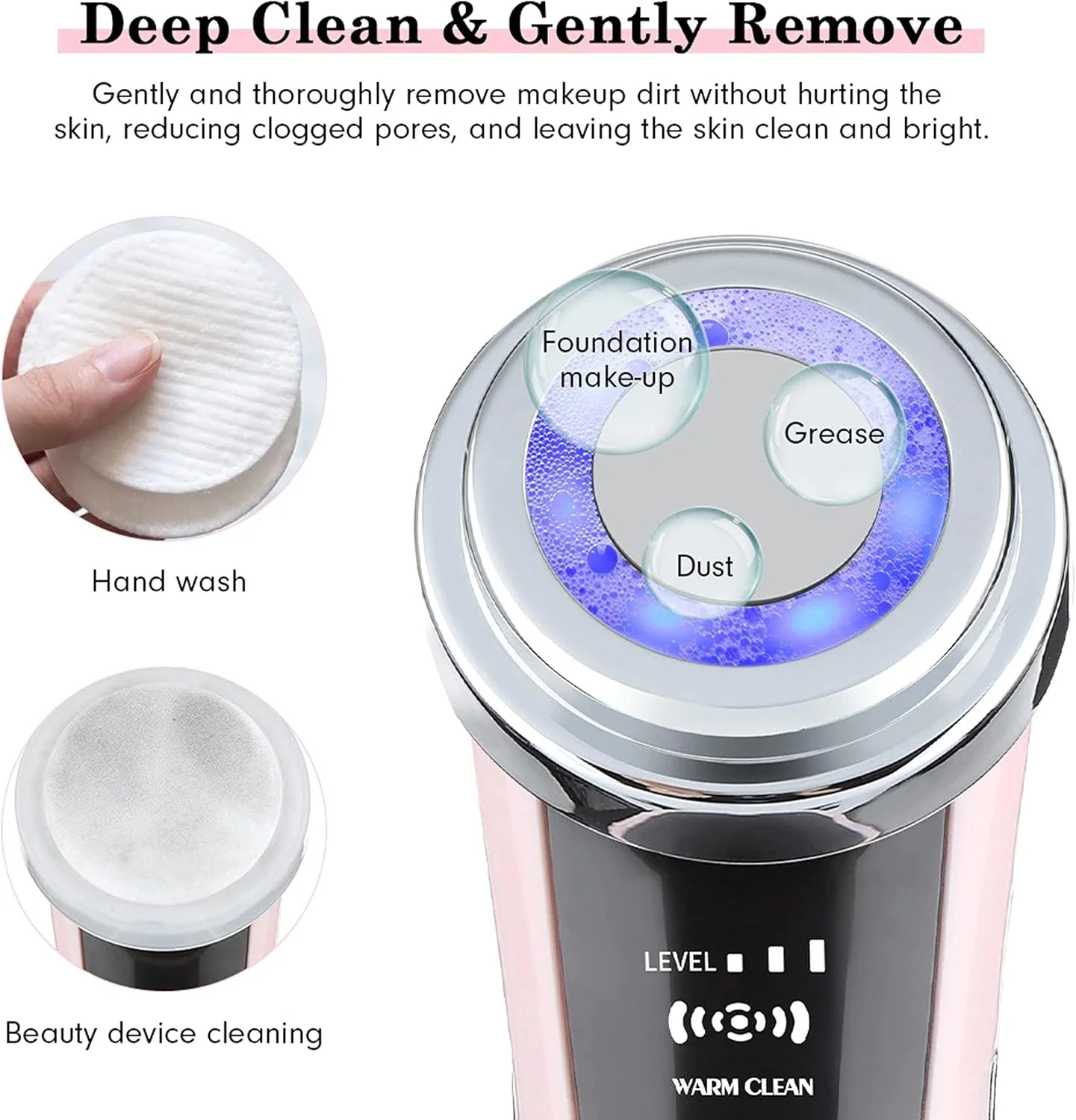 دستگاه ماساژور صورت اولتراسوند، نور LED، EMS فوتون، مناسب برای لیفت پوست، رفع چین و چروک، ماساژ صورت و بدن، ریلکسیشن و سفت کردن پوست