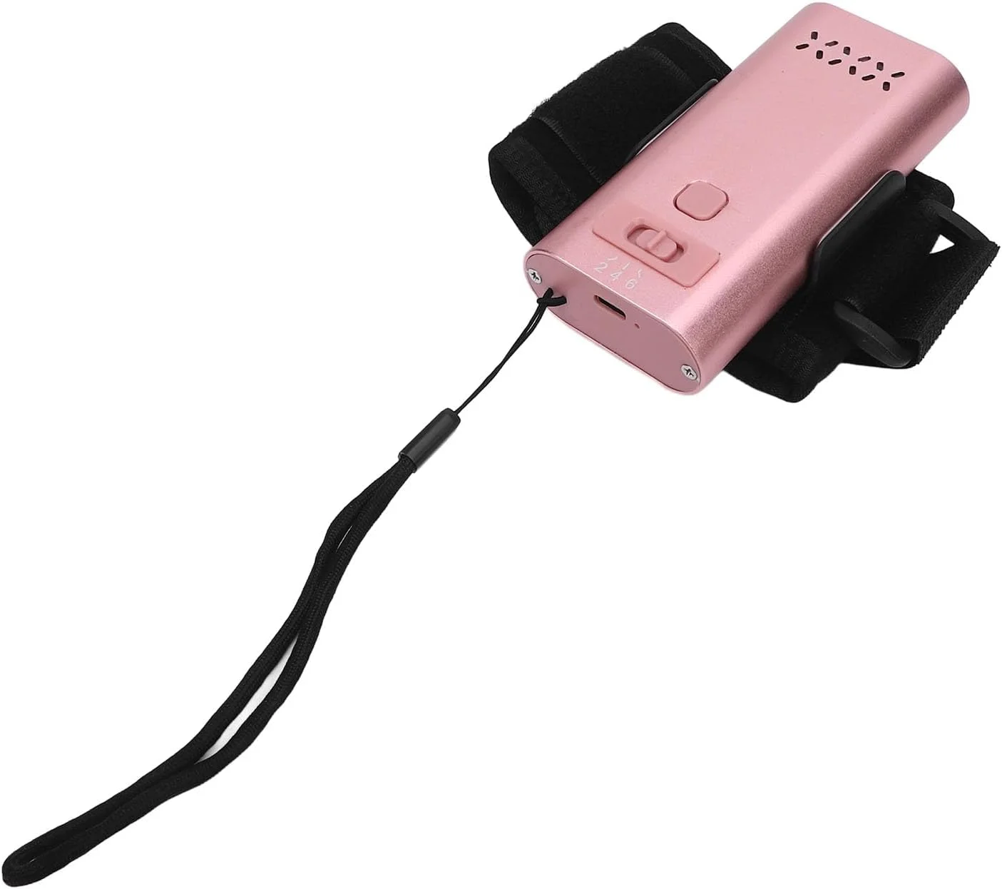 چراغ LED ناخن ASHATA، نور خشک کننده ژل آلیاژ آلومینیوم 6 وات با 3 سطح روشنایی قابل تنظیم، باتری 3000 میلی آمپر ساعتی، برای اکستنشن مژه و مو (طلایی صورتی)