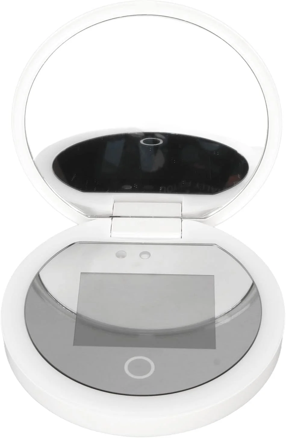 آینه هوشمند UV | دوربین UV داخلی | تستر ضد آفتاب | بزرگنمایی 2 برابر LED | آینه جیبی قابل شارژ