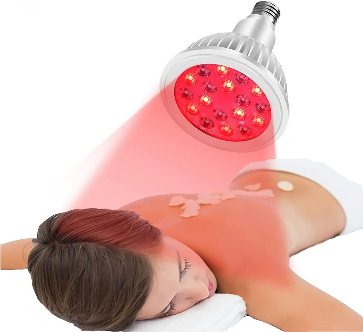 دستگاه لامپ نور درمانی قرمز، دستگاه نور درمانی مادون قرمز، لامپ زیبایی، لامپ نور درمانی قرمز ال ای دی 36 وات برای پوست، تسکین درد و ضد پیری