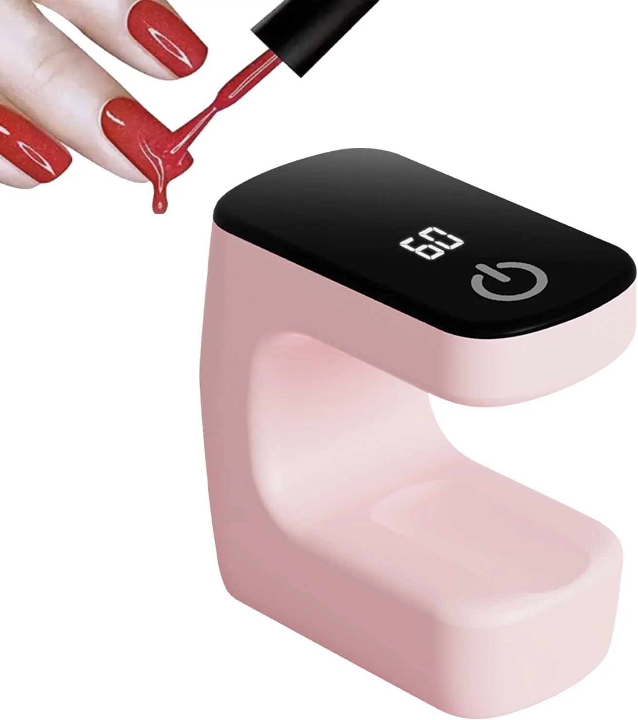 دستگاه خشک کن لاک ژل یو وی ناخن، دستگاه قابل حمل مانیکور برای استفاده در سالن، افراد حرفه ای، دوستداران زیبایی، فعالیت های کارگاهی، علاقه مندان به منزل، مسافرت و دانشجویان