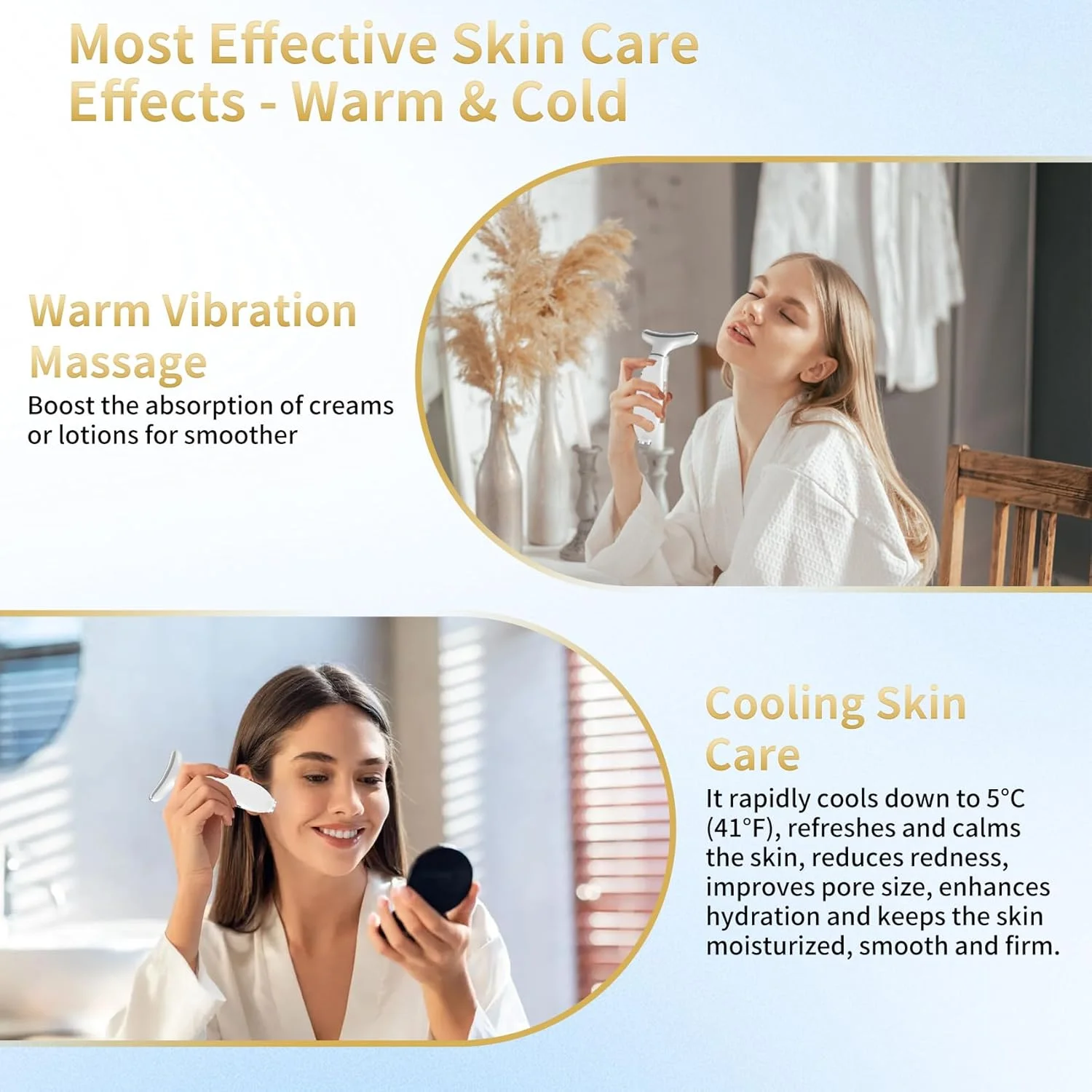 نور درمانی قرمز برای صورت و گردن، ابزارهای مراقبت از پوست صورت، خدمات سرد و گرم ویبره میکرو جریان صورت، نور ال ای دی قرمز و آبی، دستگاه نور درمانی ال ای دی 4 رنگ برای مراقبت از پوست در خانه