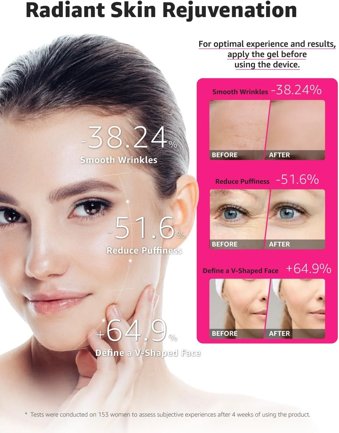 دستگاه میکروکارنت صورت iFae 3 در 1 با نور درمانی، دستگاه لیفت صورت قابل حمل 90 ثانیه ای، دستگاه سفت کننده پوست و درخشان کننده پوست، مجسمه ساز LED صورت، مراقبت از پوست سالنی در خانه (سفید)