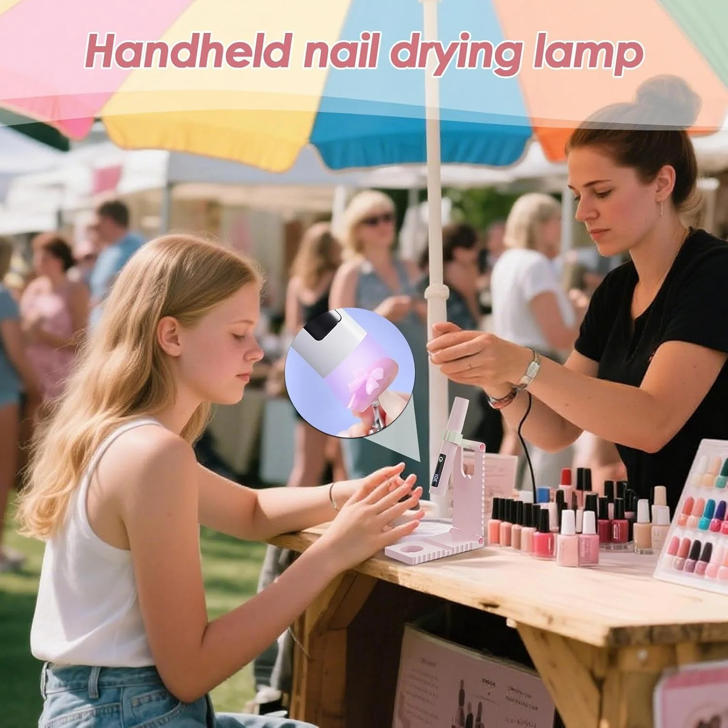 چراغ UV کوچک برای ناخن های ژلی | خشک کن لاک ژل با شارژ USB | چراغ ناخن با صفحه نمایش LCD و 2 حالت زمان بندی برای کمپینگ، هواپیما، سفر جاده ای، میز، سالن، استودیو، خانه، دختران چراغ UV کوچک برای ناخن های ژلی | خشک کن لاک ژل با شارژ USB | چراغ ناخن با صفحه نمایش LCD و 2 حالت زمان بندی برای کمپینگ، هواپیما، سفر جاده ای، میز، سالن، استودیو، خانه، دختران