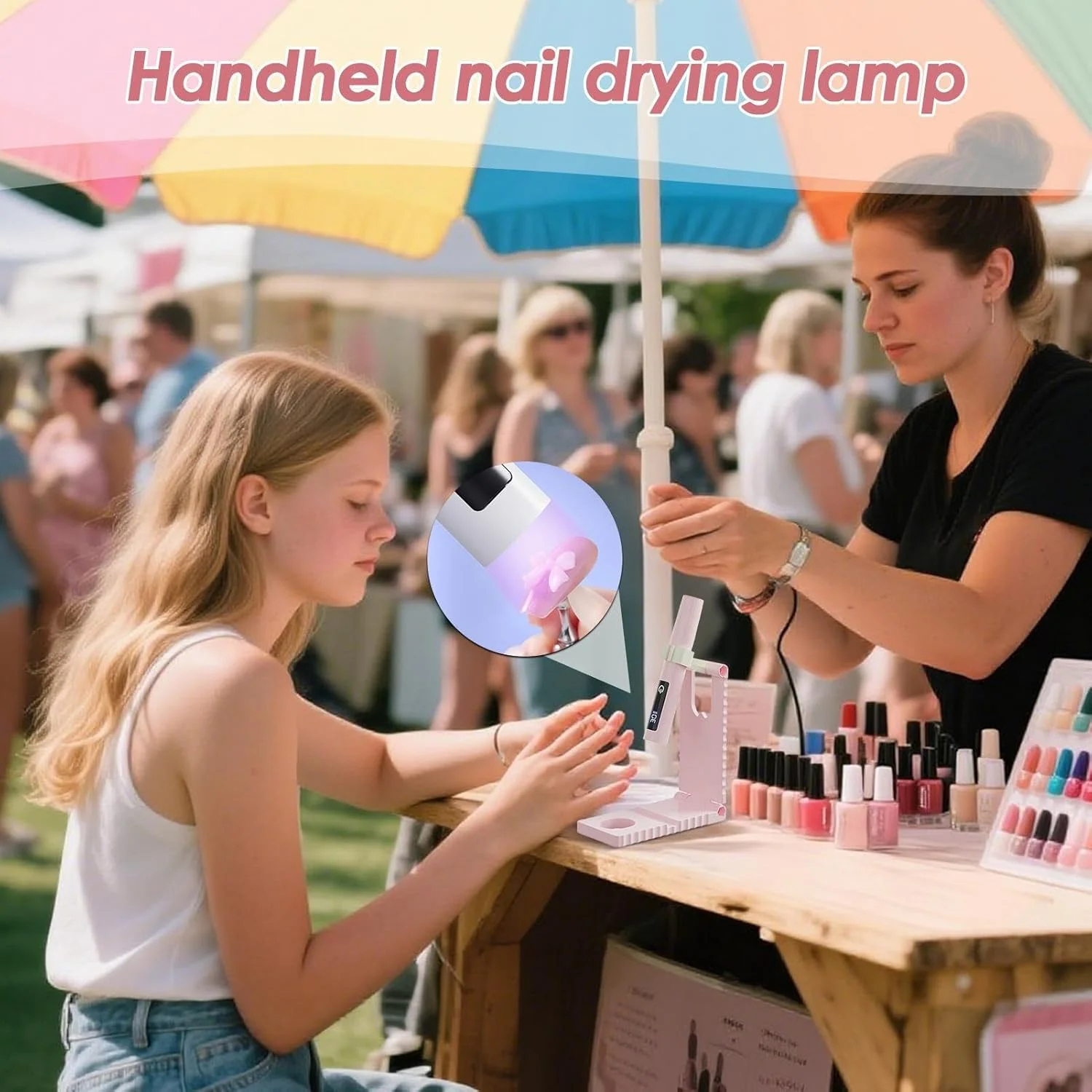 چراغ UV ناخن مینی - چراغ مانیکور با شارژ USB، چراغ ناخن با صفحه نمایش LCD با 2 حالت زمان بندی برای استودیو مانیکور پدیکور سفر جاده ای کمپینگ هواپیما چراغ UV ناخن مینی - چراغ مانیکور با شارژ USB، چراغ ناخن با صفحه نمایش LCD با 2 حالت زمان بندی برای استودیو مانیکور پدیکور سفر جاده ای کمپینگ هواپیما