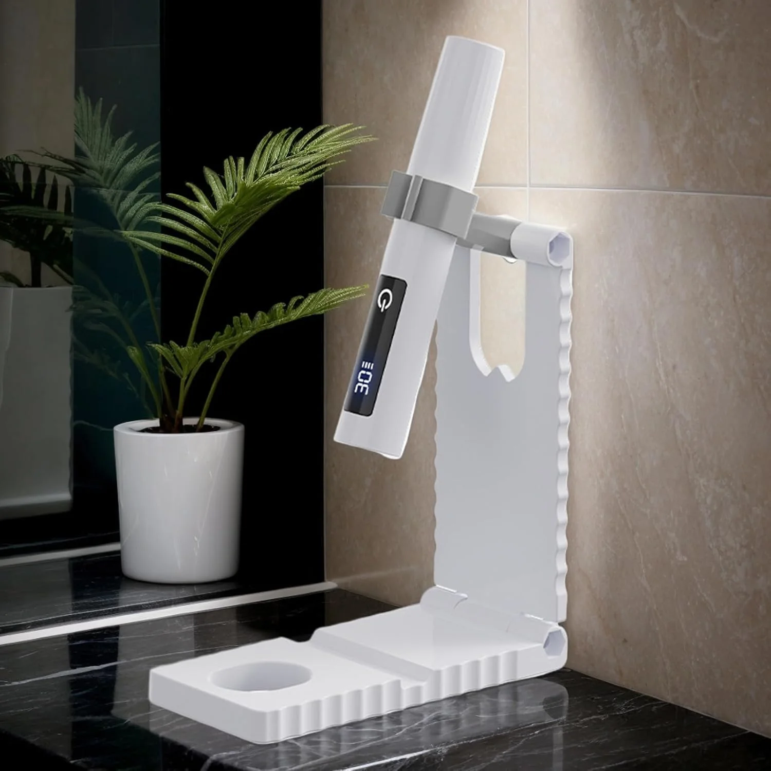 چراغ UV کوچک برای ناخن | خشک کن ناخن با شارژ USB - چراغ ناخن با صفحه نمایش LCD و 2 حالت زمان بندی برای مانیکور پدیکور استودیو سالن مسافرت کمپینگ هواپیما