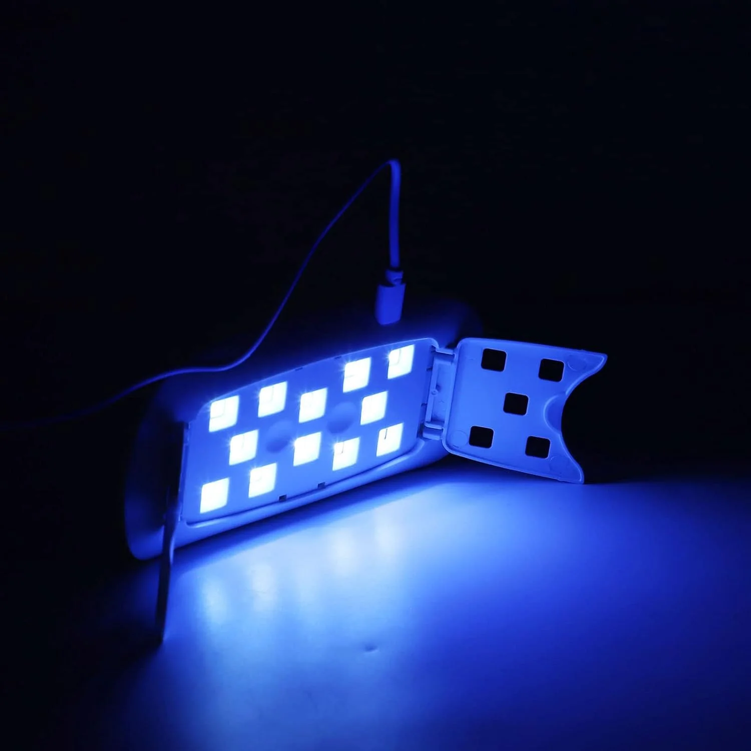 چراغ LED کوچک ناخن، 36 وات 12 LED با منبع تغذیه USB، نور قابل حمل برای صنایع دستی رزینی، روشنایی کارآمد و کنترل تک لمسی