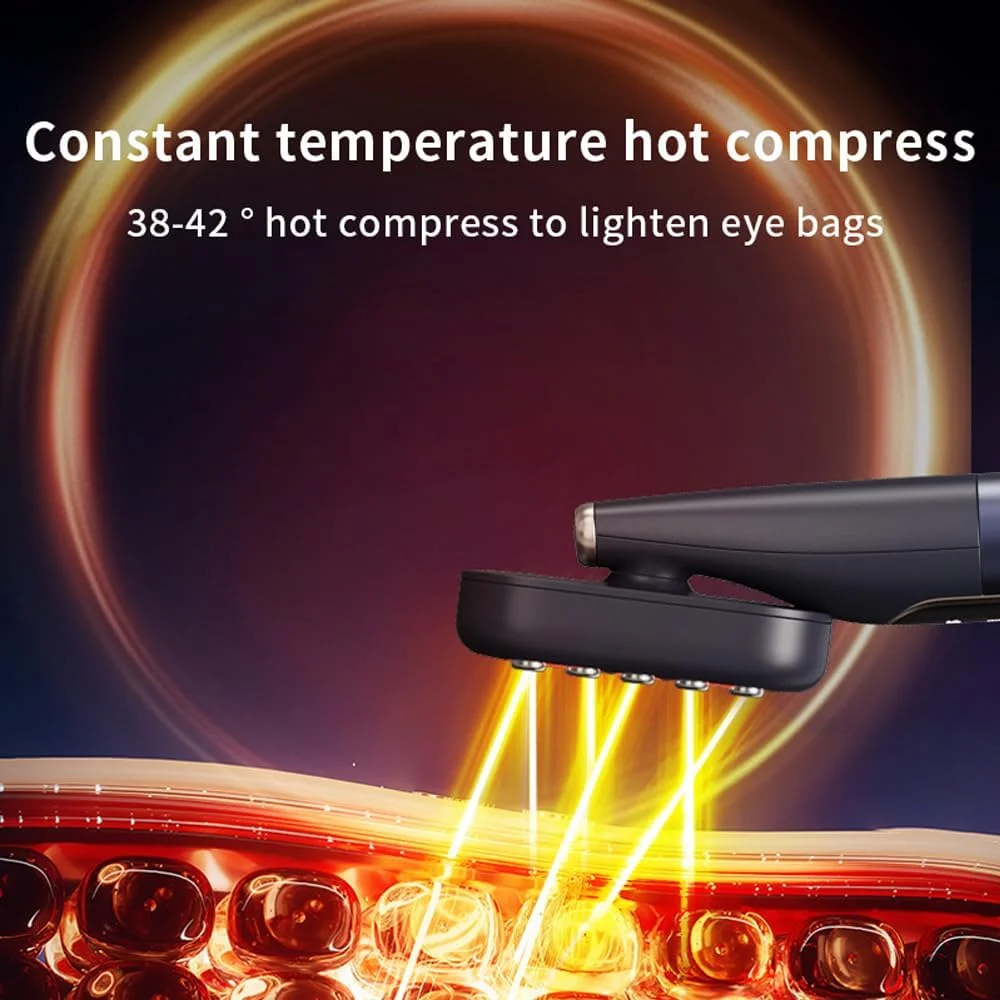 دستگاه زیبایی چشم با ۹ نور LED، ماساژور چشم با جریان میکرو EMS، کمپرس گرم، ویبره، صاف کننده خطوط ریز و سیاهی دور چشم دستگاه زیبایی چشم با ۹ نور LED، ماساژور چشم با جریان میکرو EMS، کمپرس گرم، ویبره، صاف کننده خطوط ریز و سیاهی دور چشم