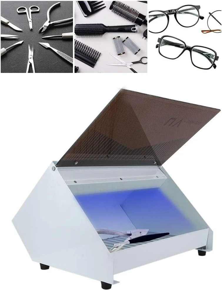 دستگاه ضدعفونی کننده و استریلیزه کننده حوله، جعبه نگهداری و سازمان دهنده ابزار UV، دستگاه استریل کننده قیچی، حوله و ابزار ناخن برای ابزارهای فلزی ناخن و زیبایی