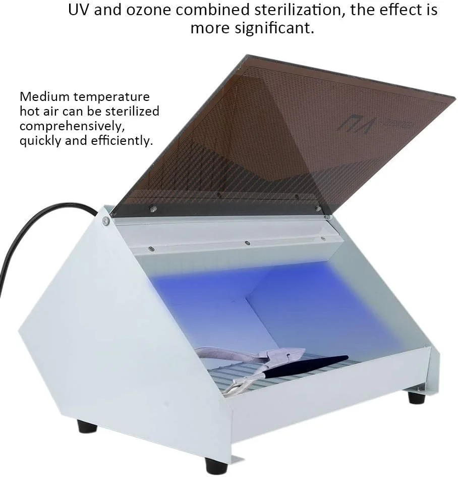 دستگاه ضدعفونی کننده و استریلیزه کننده حوله، جعبه نگهداری و سازمان دهنده ابزار UV، دستگاه استریل کننده قیچی، حوله و ابزار ناخن برای ابزارهای فلزی ناخن و زیبایی