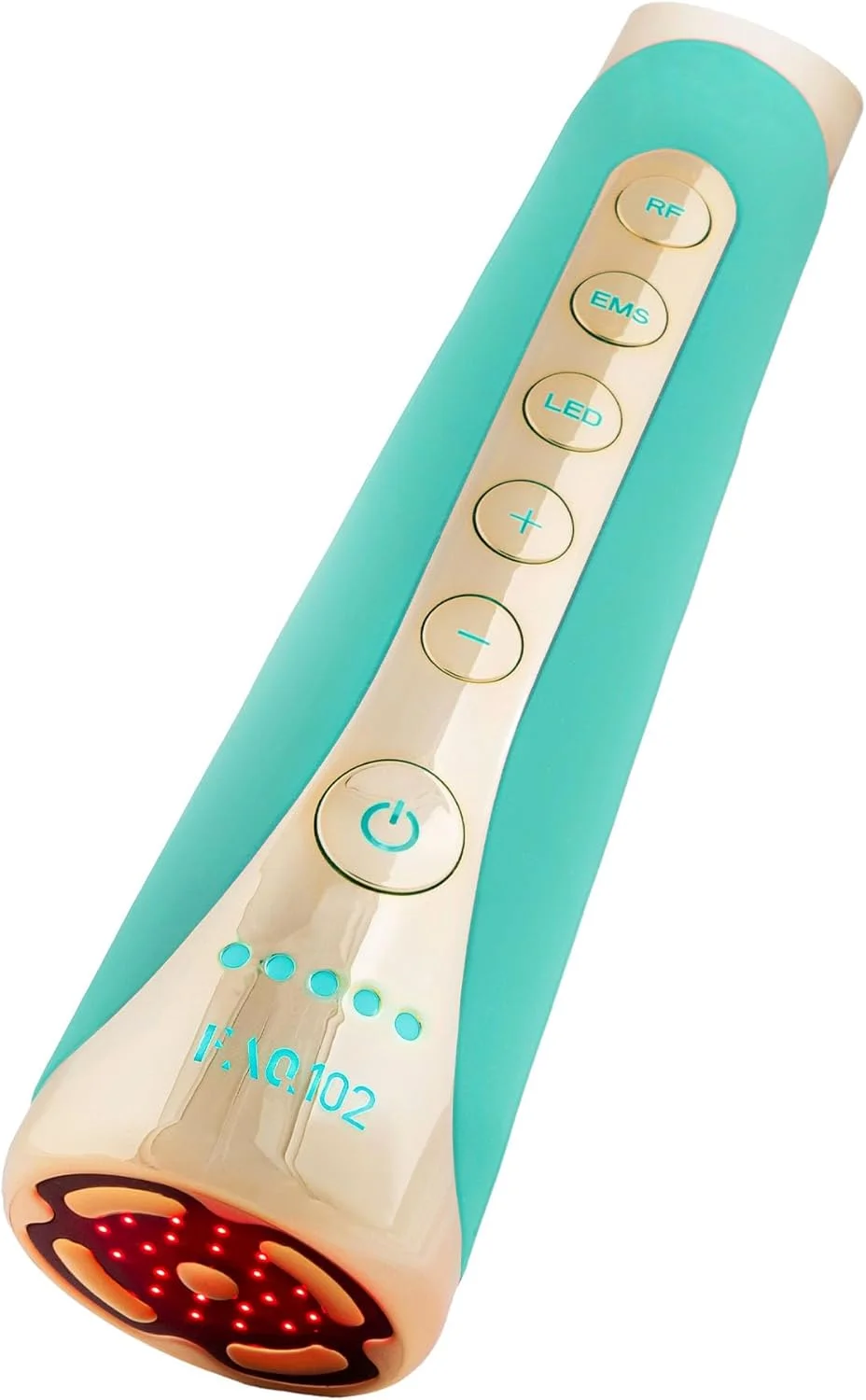 دستگاه فرکانس رادیویی صورت FAQ 102 Topaz - دستگاه ضد چروک - 8 LED - ضد پیری - ماساژور صورت T-Sonic - سفت کننده - تحریک الکتریکی برای صورت - نور درمانی قرمز