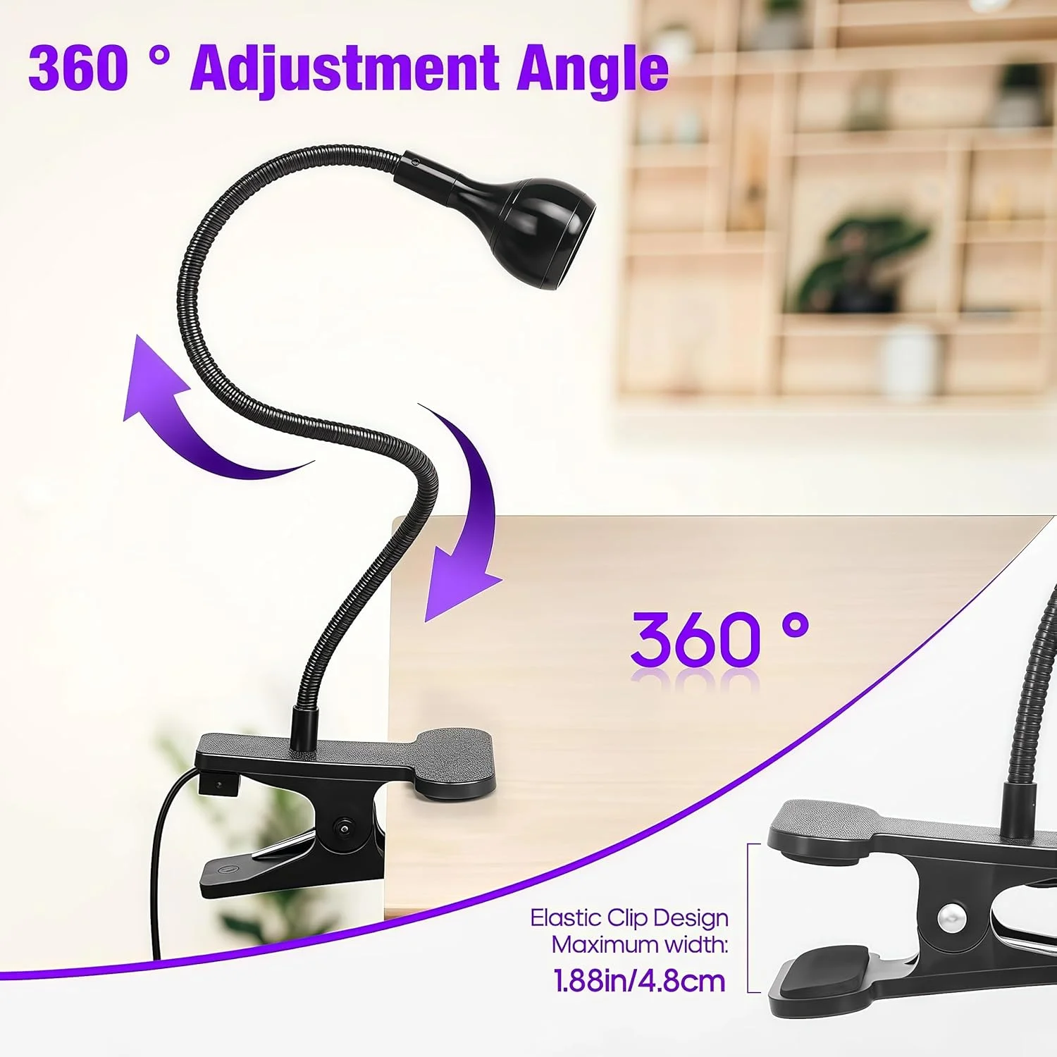 چراغ ناخن 395 نانومتری با پایه نگهدارنده گوشی گردنی - دستگاه قابل حمل برای ناخن های ژلی؛ ماندگاری طولانی؛ راحت، مشکی چراغ ناخن 395 نانومتری با پایه نگهدارنده گوشی گردنی - دستگاه قابل حمل برای ناخن های ژلی؛ ماندگاری طولانی؛ راحت، مشکی