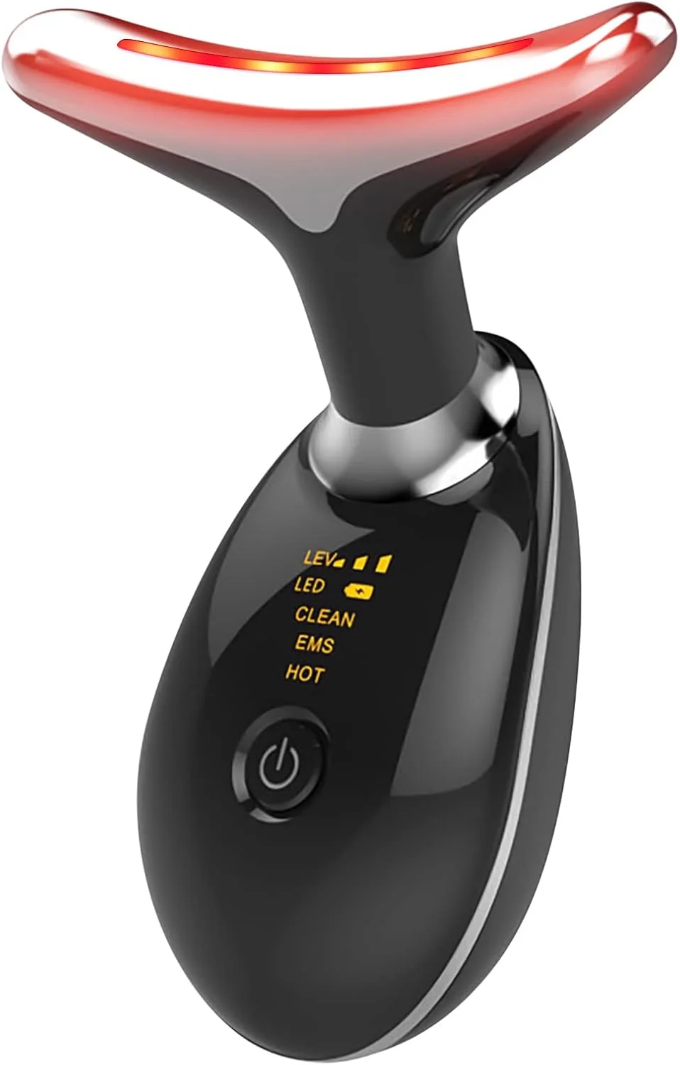 دستگاه نور درمانی قرمز LOUDYKACA برای صورت، دستگاه جوانسازی پوست صورت با 7 رنگ LED برای صورت و گردن، دستگاه سفت کننده گردن Deplux