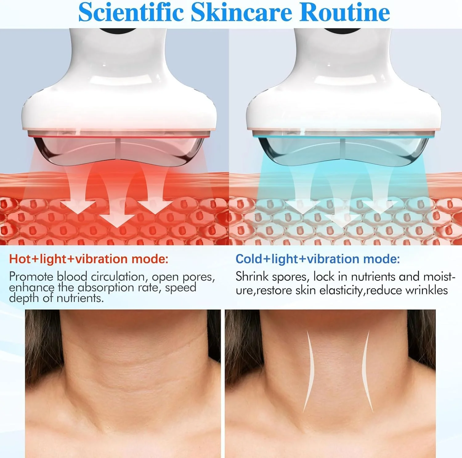 دستگاه ماساژور صورت و گردن PFUTURE با نور قرمز، 7 کاره، دارای گرما و سرما، لیفتینگ و سفت کننده پوست، ابزار گوا شا LED برای کاهش پف، کاهش چین و چروک، خطوط پیشانی و لبخند دستگاه ماساژور صورت و گردن PFUTURE با نور قرمز، 7 کاره، دارای گرما و سرما، لیفتینگ و سفت کننده پوست، ابزار گوا شا LED برای کاهش پف، کاهش چین و چروک، خطوط پیشانی و لبخند
