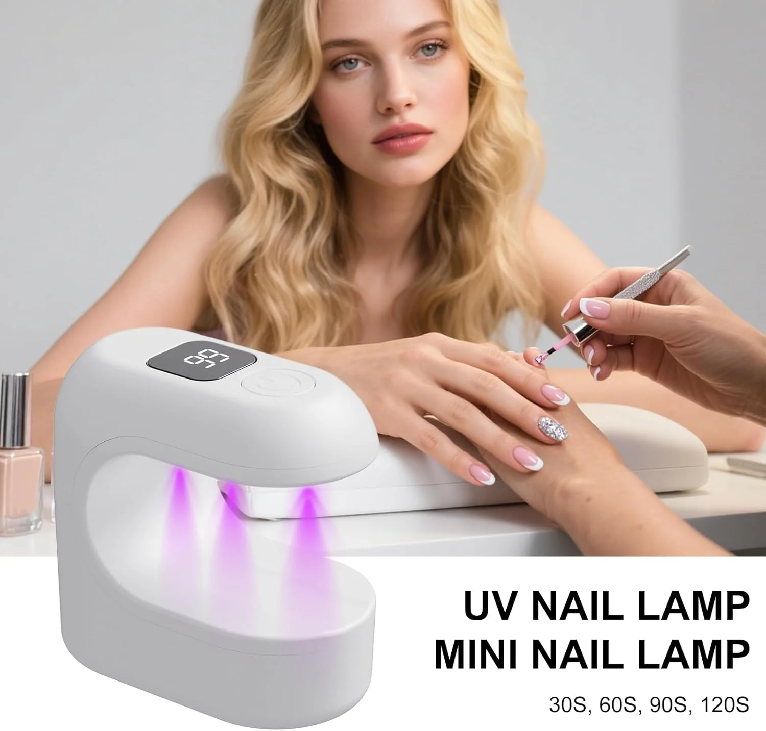 چراغ UV برای ناخن های ژلی | ابزار کوچک LED مانیکور، خشک کن ناخن با نور UV با منبع تغذیه USB - برای زنان، دختران، متخصصان، مبتدیان، مسافرت، تمرین خانگی در سالن، مهمانی، کلاس زیبایی، عکاسی چراغ UV برای ناخن های ژلی | ابزار کوچک LED مانیکور، خشک کن ناخن با نور UV با منبع تغذیه USB - برای زنان، دختران، متخصصان، مبتدیان، مسافرت، تمرین خانگی در سالن، مهمانی، کلاس زیبایی، عکاسی