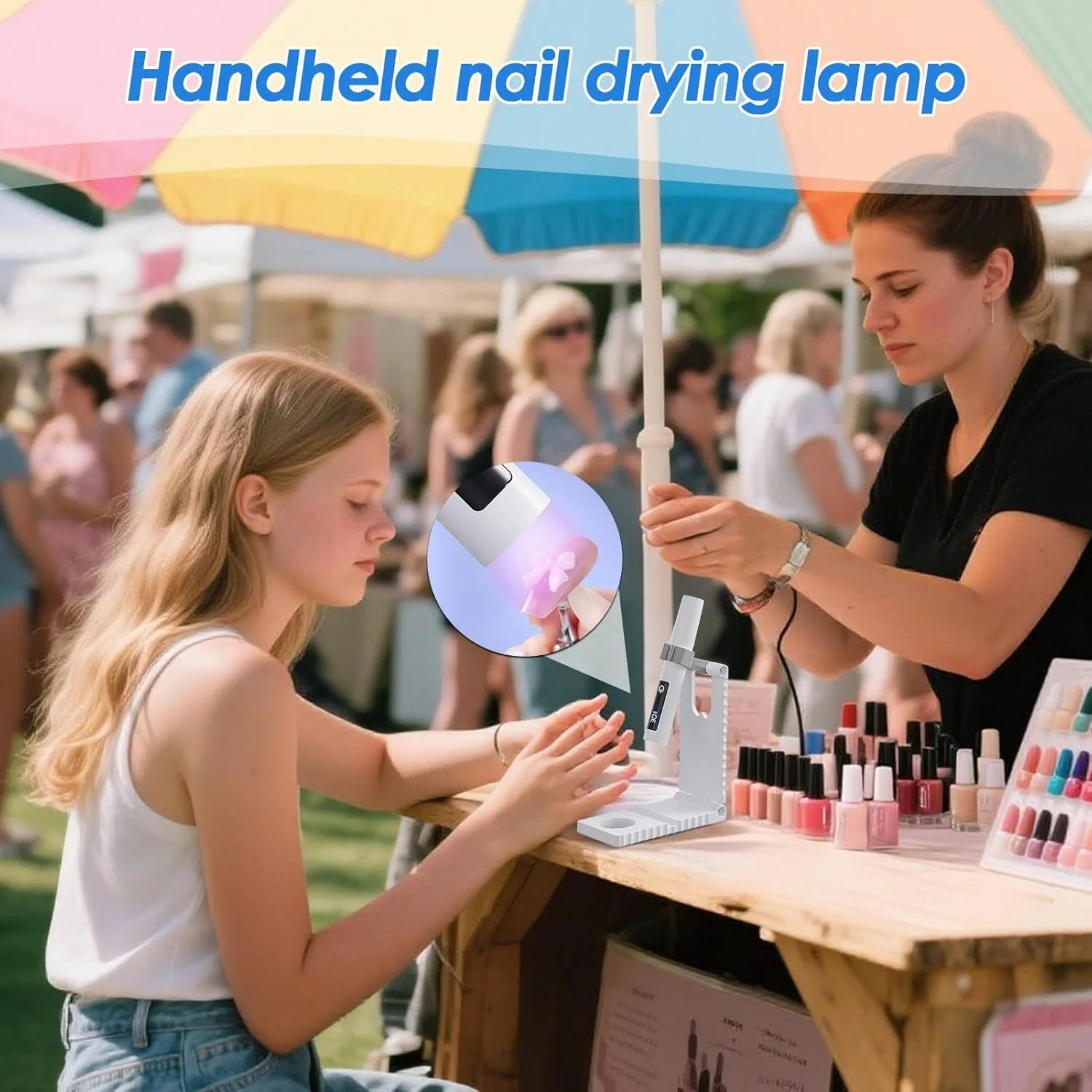 چراغ UV کوچک برای ناخن - خشک کن لاک ژل با شارژ USB - چراغ LED قابل حمل با صفحه نمایش LCD و 2 حالت زمان بندی برای مانیکور پدیکور استودیو منزل هواپیما کمپینگ چراغ UV کوچک برای ناخن - خشک کن لاک ژل با شارژ USB - چراغ LED قابل حمل با صفحه نمایش LCD و 2 حالت زمان بندی برای مانیکور پدیکور استودیو منزل هواپیما کمپینگ