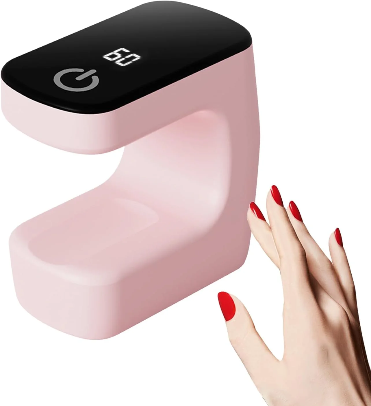 دستگاه مینی لاک خشک کن ناخن UV - دستگاه قابل حمل مانیکور برای سالن های حرفه ای، دوستداران زیبایی، فعالیت های کارگاهی، علاقه مندان به منزل، مسافرت و دانشجویان