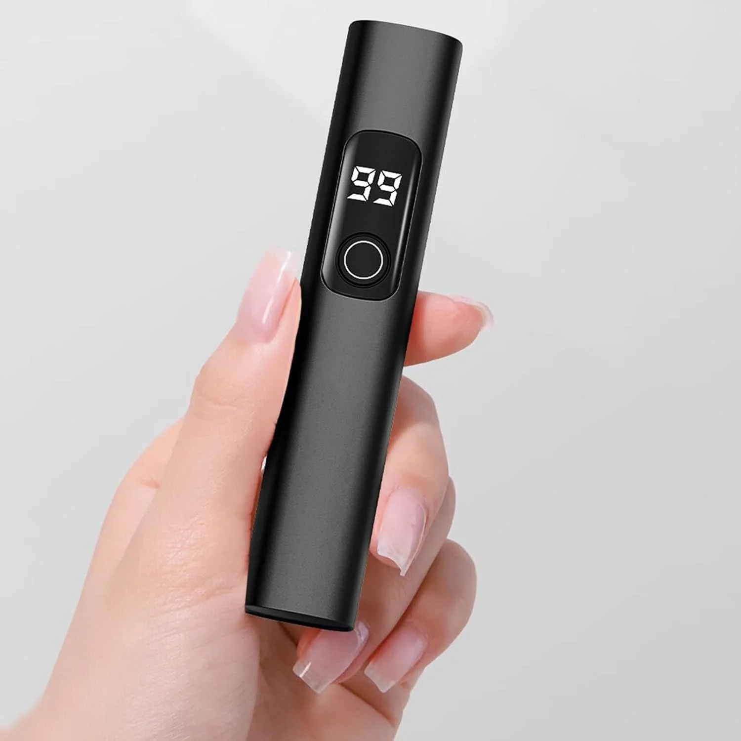 چراغ UV کوچک برای ناخن | خشک کن لاک ناخن با شارژ USB - چراغ LED قابل حمل ناخن با 2 حالت زمان بندی و نمایشگر دیجیتال برای مانیکور، پدیکور، منزل، سالن و مسافرت