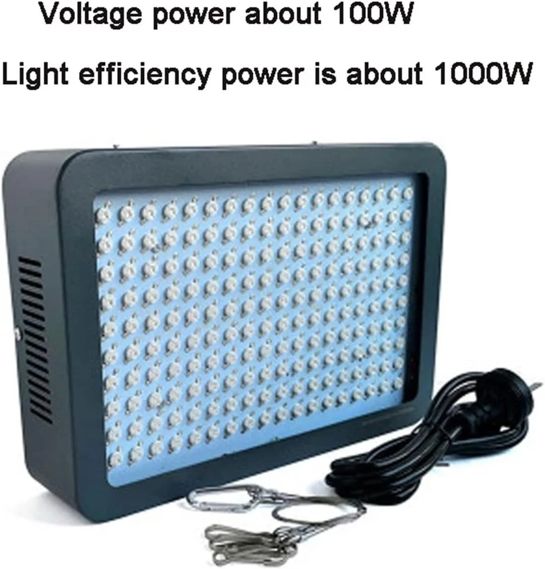 چراغ سیلابی فرابنفش 1000 وات LED با توان بالا، لامپ پخت UV برای لاک الکل، پوشش رنگ، چسب، عامل، لحیم کاری برد مدار، پخت رزین PCB برای جمع آوری رنگ و پخت رزین (405 نانومتر)