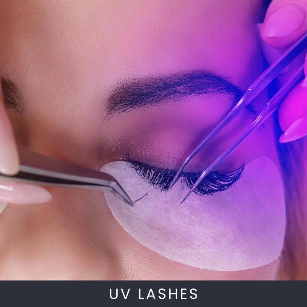 چراغ مژه آیولایت UV مشکی – چراغ خشک کننده اکستنشن مژه - چراغ LED بی سیم حرفه ای خشک کننده مژه – خشک کن چسب UV قابل شارژ برای اکستنشن مژه – ابزار مژه سریع و ایمن برای سالن ها و هنرمندان