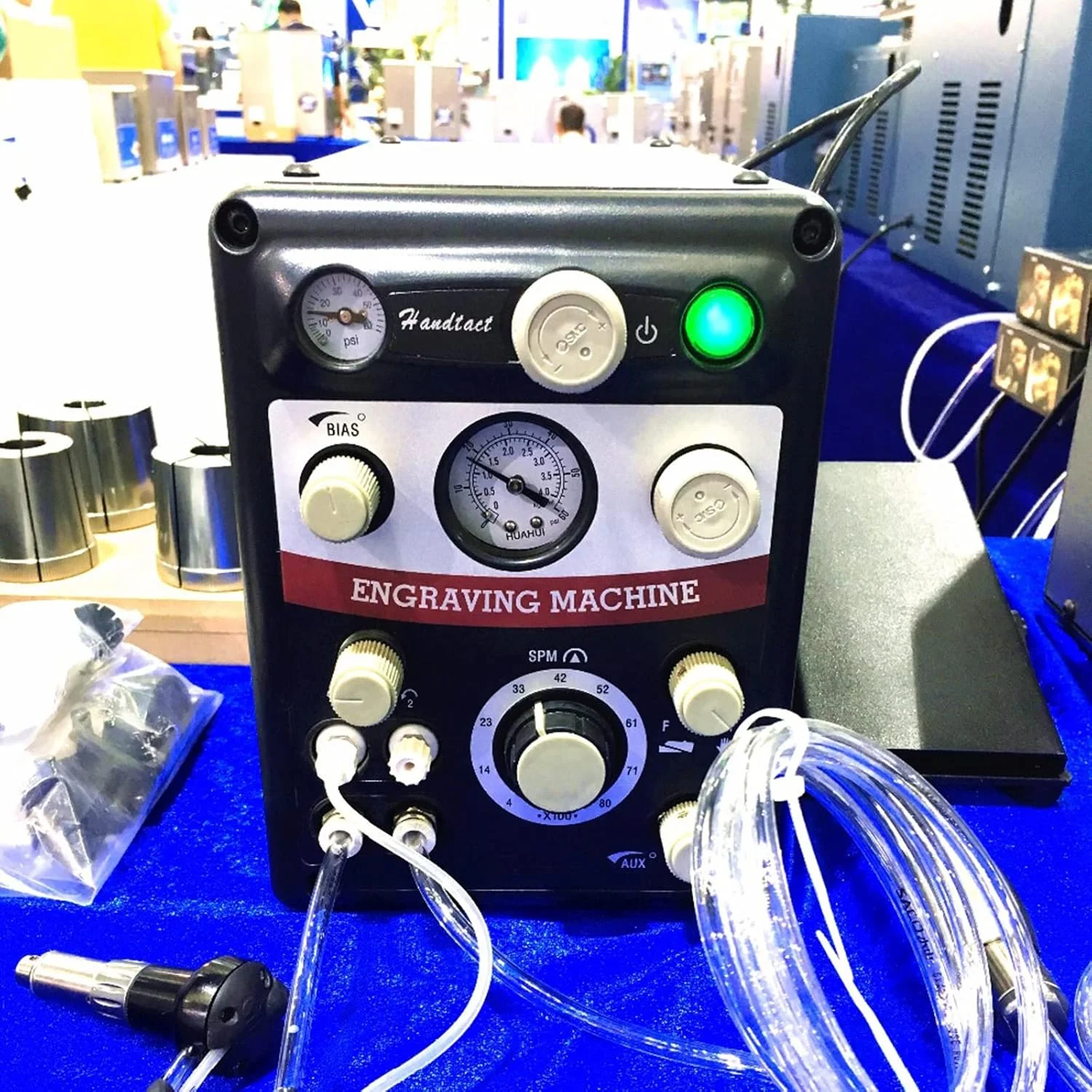 دستگاه حکاکی پنوماتیک دو طرفه، ست قلم حکاکی بادی، دستگاه حکاکی جواهرات با 400-8000 ضربه در دقیقه