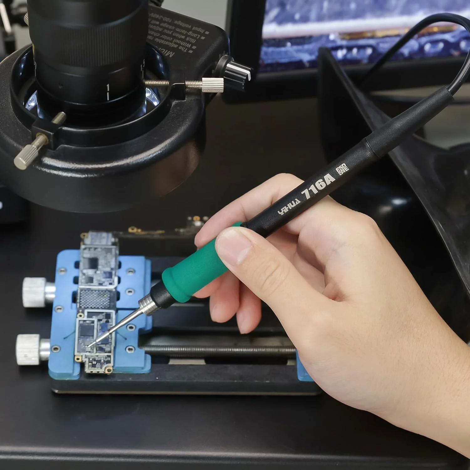 دسته هیتر لحیم کاری یدکی YIHUA 716A فقط برای دستگاه لحیم کاری دقیق 982