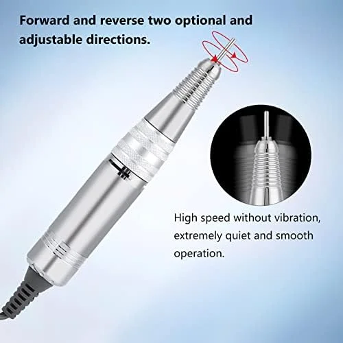 دسته جایگزین دریل ناخن مانیکور 35000 دور در دقیقه، قطعه دستی پولیش ناخن برای دستگاه پولیش برقی ناخن