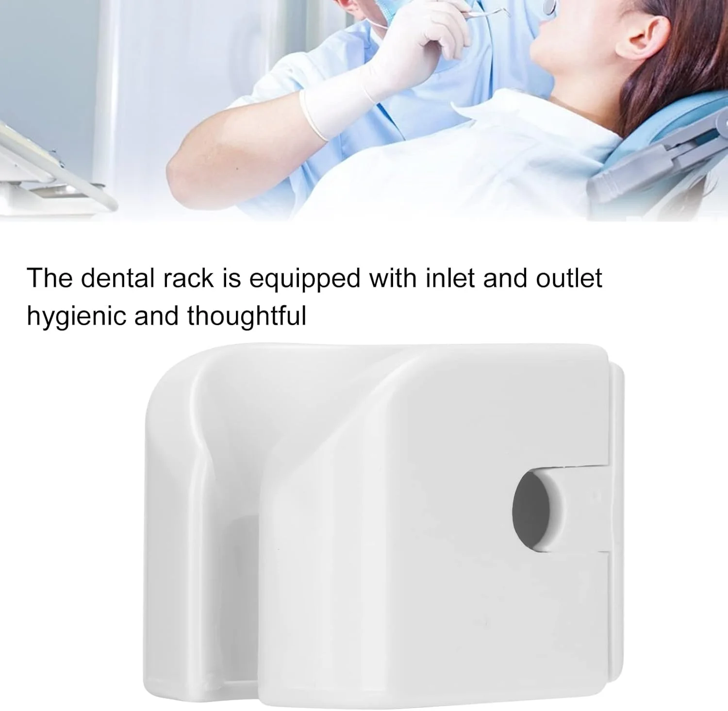 نگهدارنده ابزار دندانپزشکی، آویز سفید، استند نگهدارنده هندپیس دندانپزشکی، با طراحی ورودی و خروجی هوا
