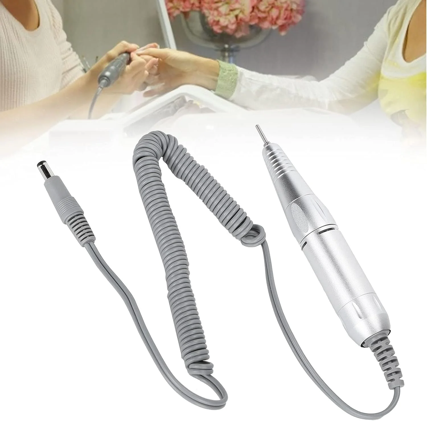 دسته دریل ناخن، قلم دریل ناخن حرفه ای، پین جایگزین برقی، سنگ ناخن، دستگاه پولیش ناخن، آسیاب، مراقبت از ناخن، ابزار مانیکور