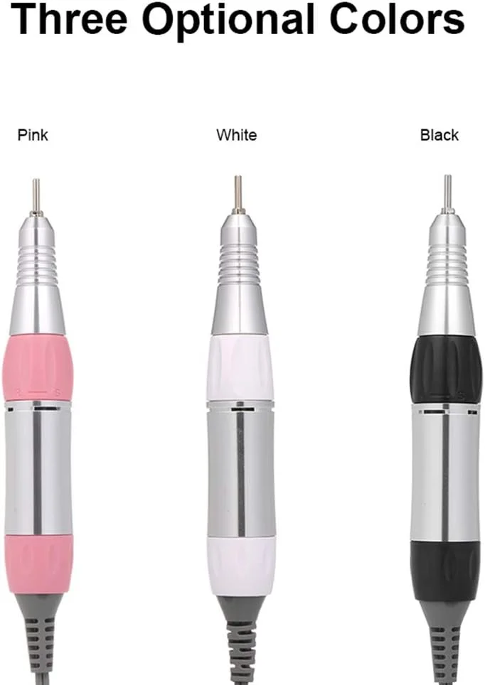 قلم دریل ناخن برقی Irfora، دستگاه قابل حمل پولیش ناخن، هندپیس برای مانیکور و پدیکور، آسیاب هندپیس برای ناخن های ژلی آکریلیک