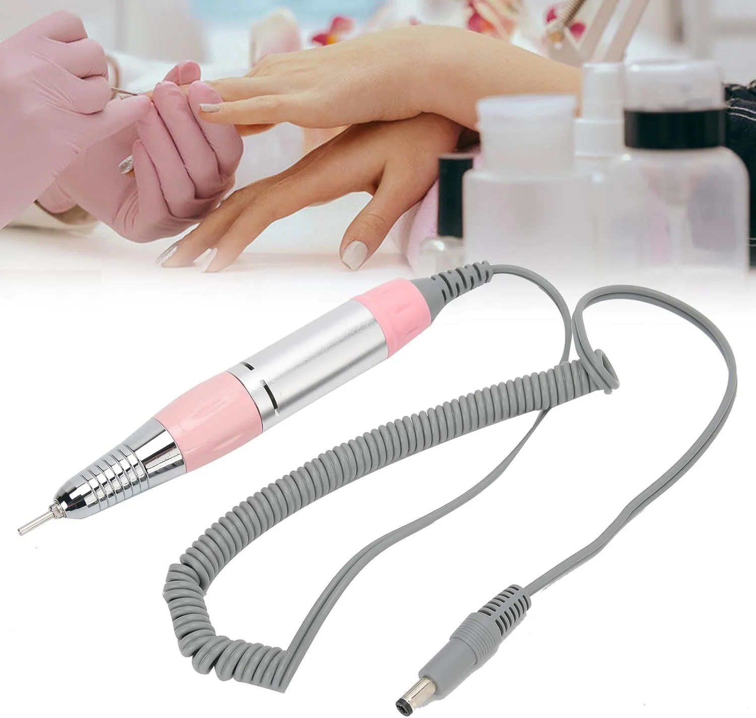 دسته برقی دستگاه مانیکور، جایگزین دسته دستگاه مانیکور، دسته فلزی سنگ زنی و پولیش برقی دستگاه مانیکور، دسته فرز برقی دستگاه مانیکور