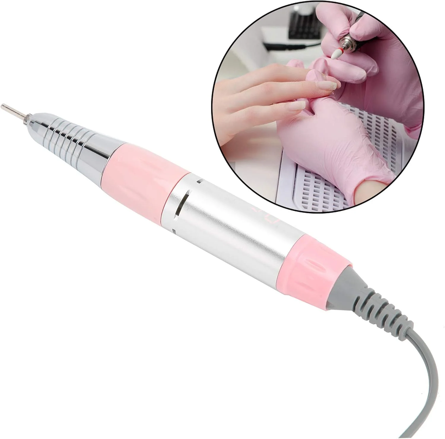 دسته برقی دستگاه مانیکور، جایگزین دسته دستگاه مانیکور، دسته فلزی سنگ زنی و پولیش برقی دستگاه مانیکور، دسته فرز برقی دستگاه مانیکور