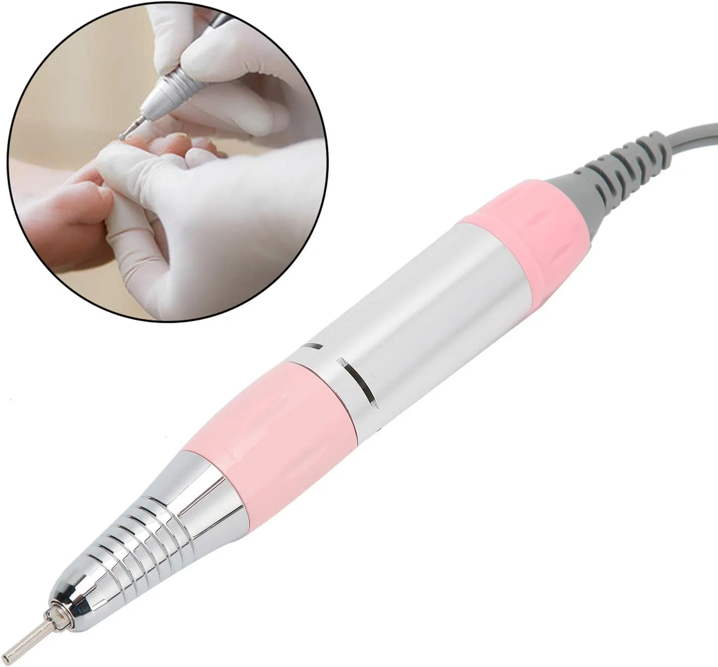 دسته برقی دستگاه مانیکور، جایگزین دسته دستگاه مانیکور، دسته فلزی سنگ زنی و پولیش برقی دستگاه مانیکور، دسته فرز برقی دستگاه مانیکور