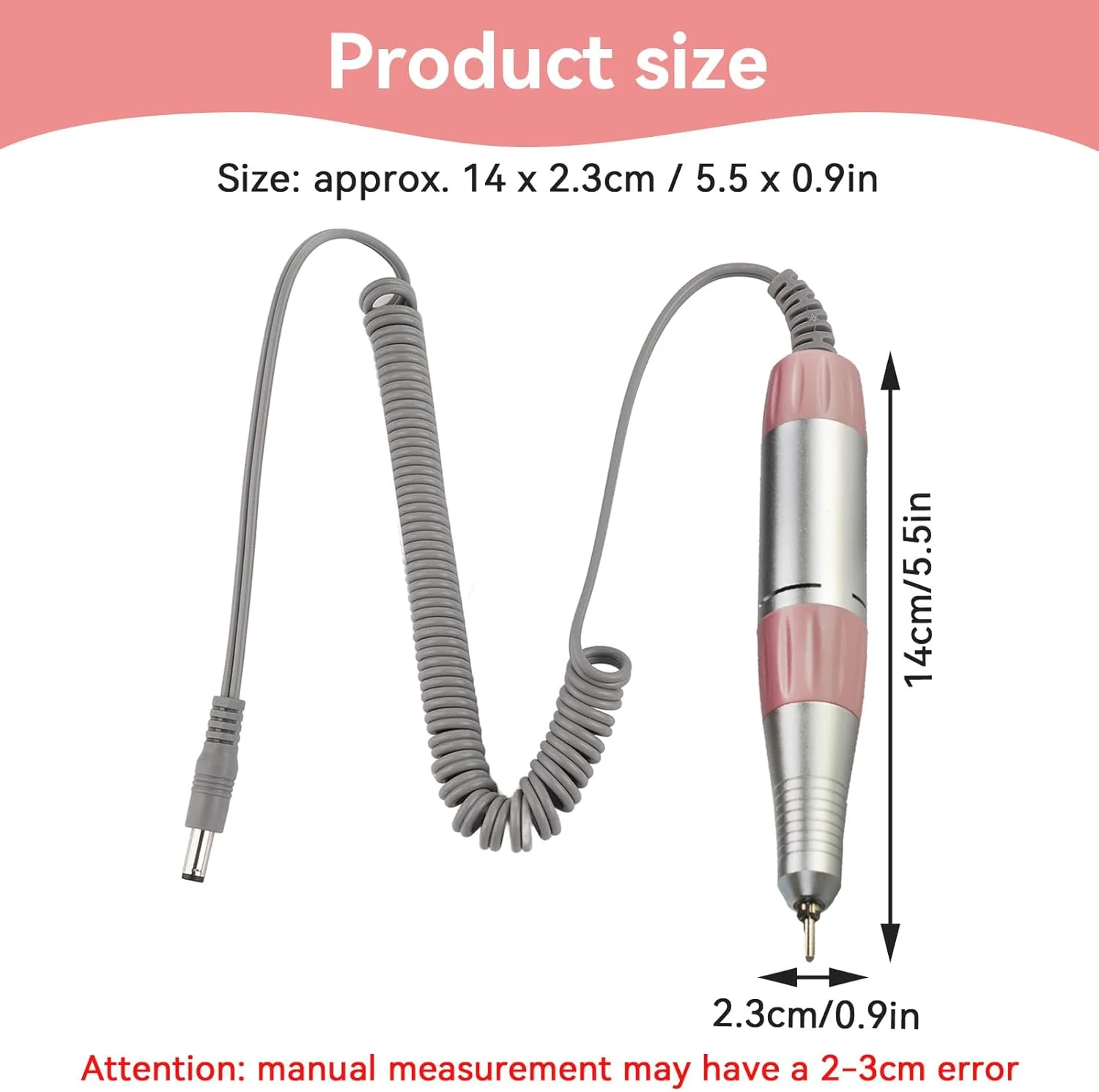 دستگاه سوهان برقی ناخن 35000 دور در دقیقه، پولیشر ناخن آلیاژ آلومینیوم